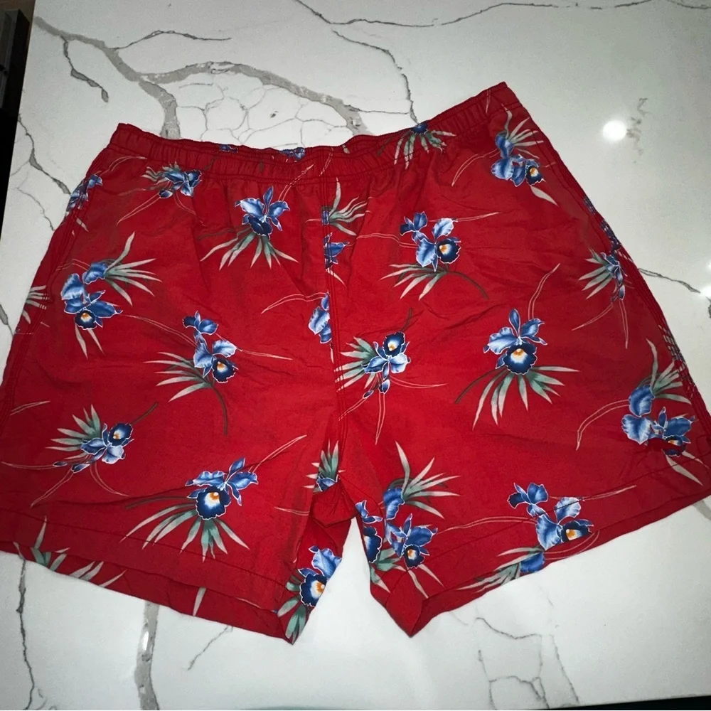 Tommy Bahama Relax Orchid Groves Swim Shorts Floral Print XL Nylon Board Shorts